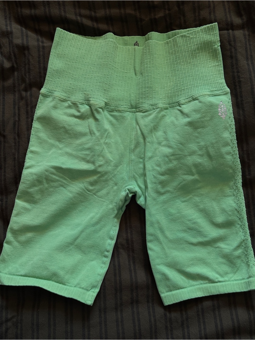Free People Neon Green Bike Short